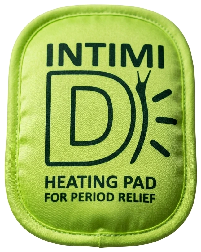 Le patch Intimi-D, coussin vert citron cousu sur les bords
